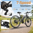 thumbnail image 3 of Soonaway G26 Electric Bike for Adults, 26" E-Mountain Bike, 750W Rated, 20 mph, 55 mile, 48V10.4A Removable Battery, Class 2 UL2849, 3 of 9
