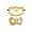 Gold, variant on Mskk Couples Venetian Masquerade Mask Set, 2Pcs Half‑Face Men & Women Cosplay Mask, Halloween Mardi Gras Carnival Prom Fancy Dress Accessory, Black