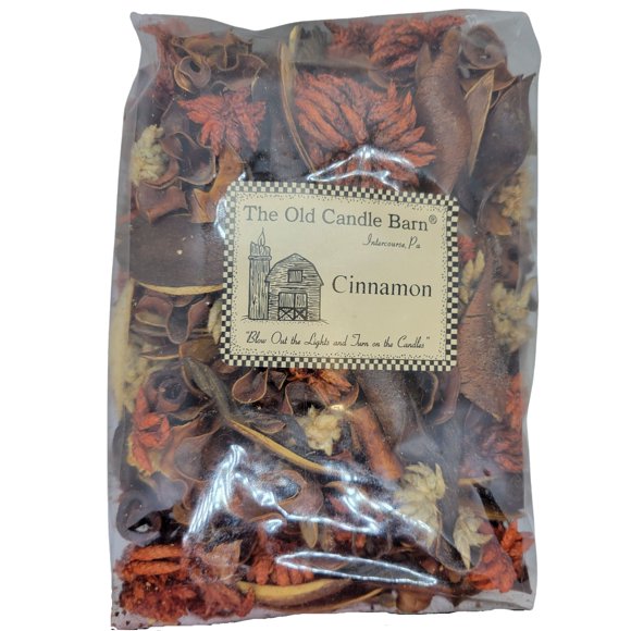 Old Candle Barn Cinnamon Potpourri Large Bag - Perfect for Any Time of The Year, But Best in Fall and Winter - Decoration or Bowl Filler