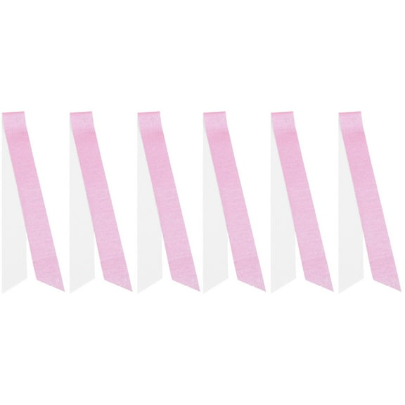 6 Pcs Baby Shower Straps Bride Sash Prom Court Sash Pink Sash Prom Sash DIY Blank Sash Bridesmaid