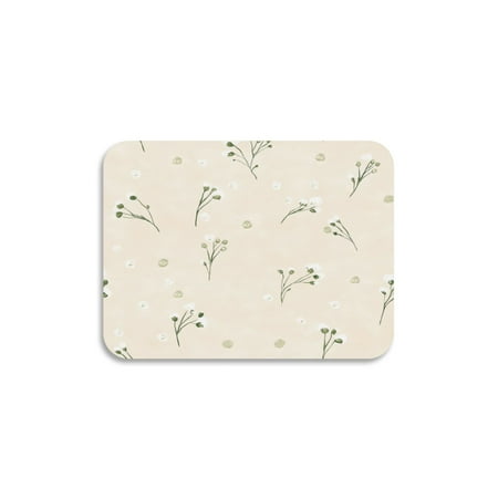 

Dish Drying Mat Diatomite Kitchen Mats Counter Absorbent Dish Pad Drainer Rack White Dandelion