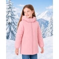 thumbnail image 6 of Lanbubble Girls Winter Coat Fleece Lined Hooded Puffer Jacket Outerwear with Pockets Sizes 5-12 Years, 6 of 9