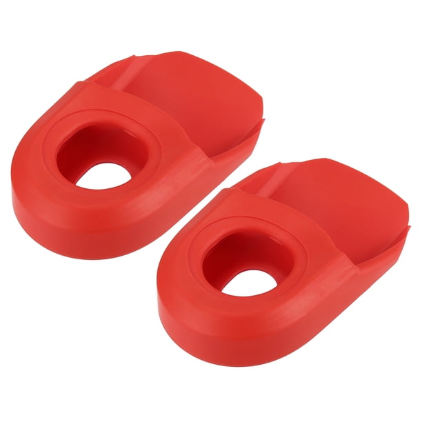 2uds Protectores de Bota de Manivela para Bicicleta Unique Bargains Rojo