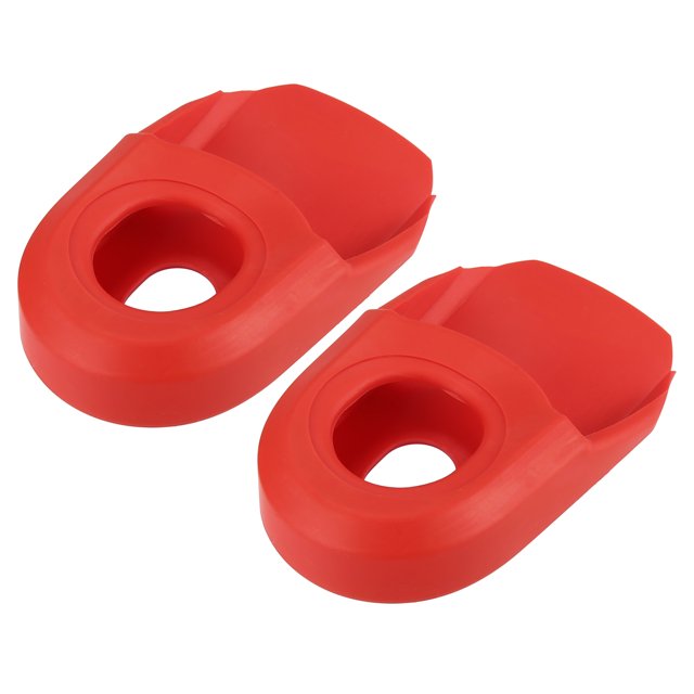 2uds Protectores de Bota de Manivela para Bicicleta Unique Bargains Rojo