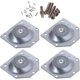 thumbnail image 1 of 4 placas de montaje para patas de muebles en ángulo, placas de fijación para patas de mesa de sofá con tornillos para colgar de 5/16 pulgadas, 1 of 5