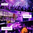 thumbnail image 3 of Tira de LED UV de 6 m, tira de LED BRTLX con luz negra ultravioleta, tira de LED con puerto USB de 5 V CC, luz LED púrpura SMD 2835 para iluminación del hogar, fiesta, bar, Halloween, Navidad, noche,, 3 of 5