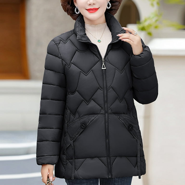 Women s Winter Warm Winter Jackets For Women Cotton Jacket Women s Women s Winter Coats Short Womens Coat Womens Coats Winter Plush Detachable Hat Long Sleeved Cotton Winter Coats For Women Jacket Wal...