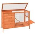 thumbnail image 4 of vidaXL Rabbit Hutch Brown 40.6"x17.3"x27.4" Solid Wood Pine, 4 of 6