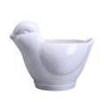 thumbnail image 1 of 1pc Ceramic Cartoon Animal Shape Flower Pot Ceramics Succulent Plant Pot Container Desktop Adornment for Home (White Small Size Bird Shape), 1 of 6