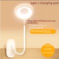 thumbnail image 2 of Lampe de Bureau à Pince à DEL Rechargeable avec Recharge USB‐C : Lumière Respectueuse des Yeux, à Intensité Réglable et à Couleurs Réglables pour Étudiants, Résidences Étudiantes, Lecture de Chevet – Comprend un Câble USB‐C de 1,5 m, Pince et Support Portatifs, 2 of 6