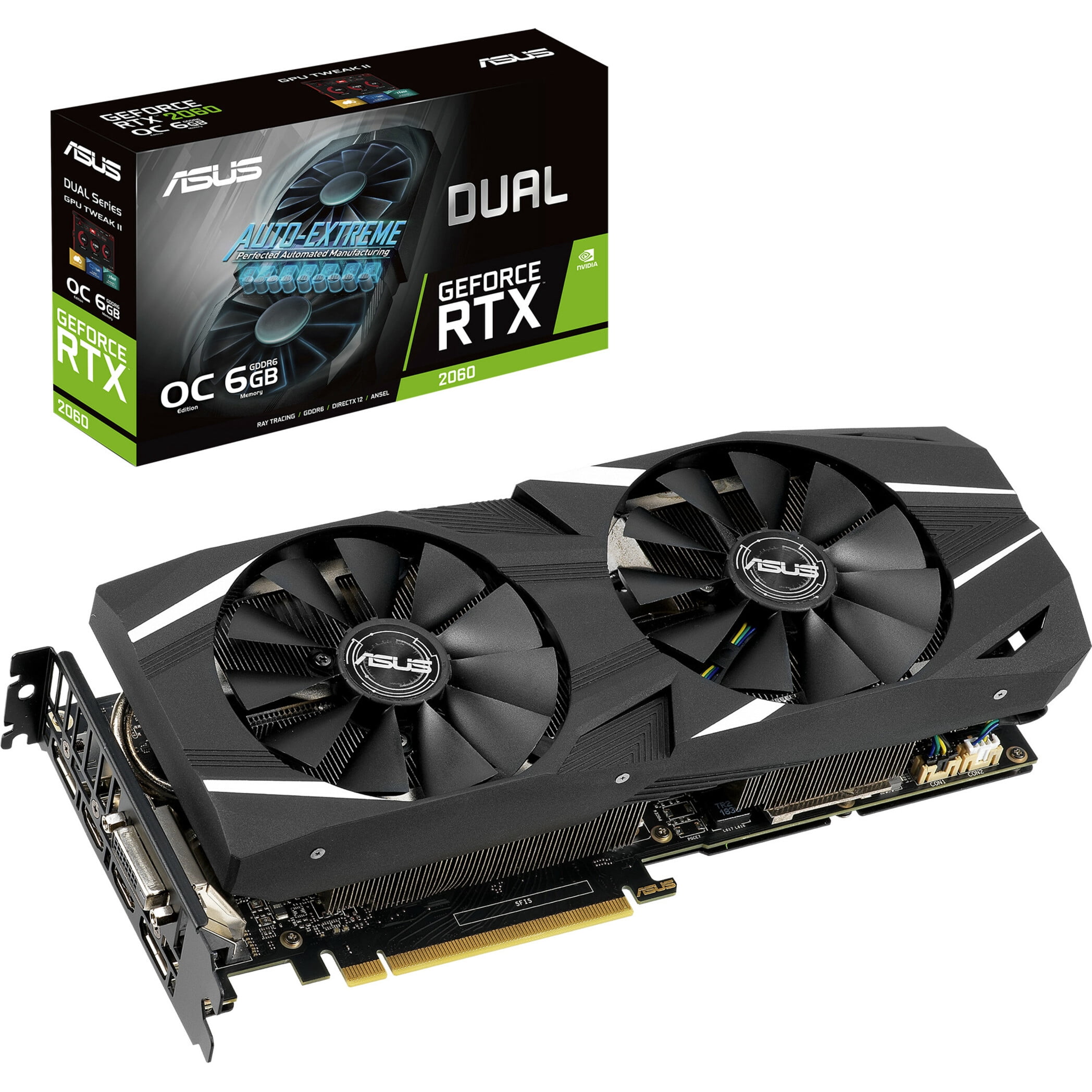 Asus NVIDIA GeForce RTX 2060 Graphic Card, 6 GB GDDR6