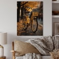 thumbnail image 2 of Designart "Bicycle City Rhythm I" Bicycle Print on Natural Pine Wood, 2 of 5