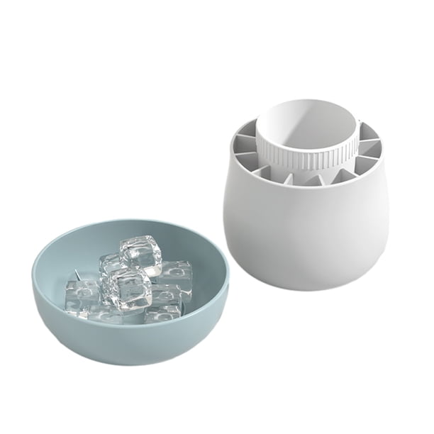 Pisexur Batería de cocina Bandeja para hielo, máquina para hacer hielo con tapa, prensa para cubo de hielo, fácil de liberar, apto para refrigerador, whisky y agua. para la cocina del hogar
