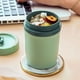 thumbnail image 2 of Bewildely Taza de desayuno, taza redonda de jugo de avena, café, leche, vajilla para microondas, olla de sopa sellada, viaje, hogar, oficina, Teteras Verde claro, 2 of 6