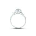 thumbnail image 4 of 10kt White Gold Womens Round Diamond Teardrop Ring 1/3 Cttw, 4 of 4