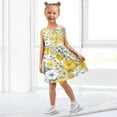 thumbnail image 7 of Girls Dress Flowers Yellow and White Sleeveless Dress for Girls Hem A-Line Casual Sundress, 7 of 7