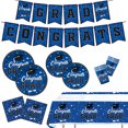 thumbnail image 2 of Party Supplies Set,Decoration Kit,Balloon Set,Banner Set,Table Decor,Confetti,Party Favors,Event Accessories,Party Props普通产品 -> Home & Garden -> 家居装饰 -> Event & Party 聚会派对用品Graduation Plates And Napk, 2 of 4