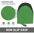 thumbnail image 6 of HEETLY 7-Inch Mini Oven Mitts,1-Pair Set,500°F Heat Resistant with Neoprene Grip,Green, 6 of 8