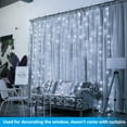 thumbnail image 2 of 9.8FT × 9.8FT Window Curtain Light, Extendable String Light Kit, 8 Modes Fairy Lights for Party, Wedding, Restaurant, Festival, Hotel, 3000K Warm White, 2 of 7
