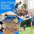thumbnail image 4 of Juego de balones de fútbol Hover y hockey para niños pequeños Qirptey 3 en 1 con LED, 4 of 7