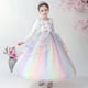 thumbnail image 1 of Vestido de malla para niña, vestido de verano para niña, unicornio, vestido de malla con velo abullonado de arcoíris para niña de las flores, vestido de princesa, 1 of 5