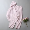 thumbnail image 3 of Lmnyox Teen Girl's Zip Up Sweaters and Wide Leg Pants Sets 2 Pieces Clothing Sets Fall Winter Outfits, 3 of 5