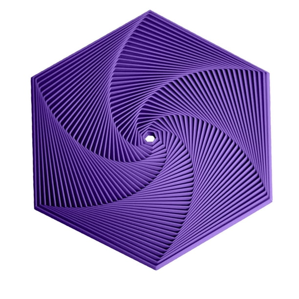 Juguetes de Fidget Sensorial,Juguete de Fidget Geométrico Impreso en Hexágono para Adultos,Meditación Consciente Y Herramienta de Alivio de la Ansiedad,Juguetes de Fidget para Adultos,,