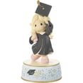 thumbnail image 4 of Precious Moments From Cap And Gown To New Horizons Blonde Girl/Black Gown Musical, Count 1, 4 of 6