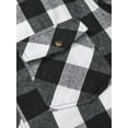 thumbnail image 5 of sogami Mens Flannel Shirts Long Sleeve Button Down Checkered Shirts With Pocket Casual Fit, 5 of 7