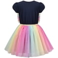 thumbnail image 3 of Sunny Fashion Girls Dress Multicolor Rainbow Unicorn Tulle Princess Party Birthday 8 Years, 3 of 10