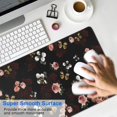 thumbnail image 4 of Long Mouse Pads for Desk,Pioneer Flower Floral Print Pattern Desk Mats on Top Of Desks, Desk Mouse Pad Extra Large with 3mm Non-Slip Base and Stitched Edge for Gaming,Office,Work,Home 35.4"x15.7", 4 of 6