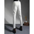 thumbnail image 5 of Pantalones de verano a rayas recortados para hombre, pantalón de traje masculino con drapeado fluido, nuevo y elegante, de alta calidad, estilo coreano, ropa elegante, 5 of 5