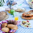 thumbnail image 3 of Waterproof Table Cloth, Elastic Fitted Rectangle Tablecloth for 6 Foot Tables (30"*72") - Indoor Outdoor Use for Kitchen, Dining, Picnic, Camping - Machine Washable, By Preplabs, 3 of 4