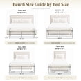 thumbnail image 6 of Furniture of America Zayen Modern Stainless Steel Upholstered Bench, Chrome, 6 of 12