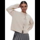 thumbnail image 2 of Suéteres Tipo Cárdigan con Lazo Frontal para Mujer, de Punto Grueso, con Mangas Largas Abullonadas, Modernos Abrigos para Otoño e Invierno. Albaricoque L, 2 of 8