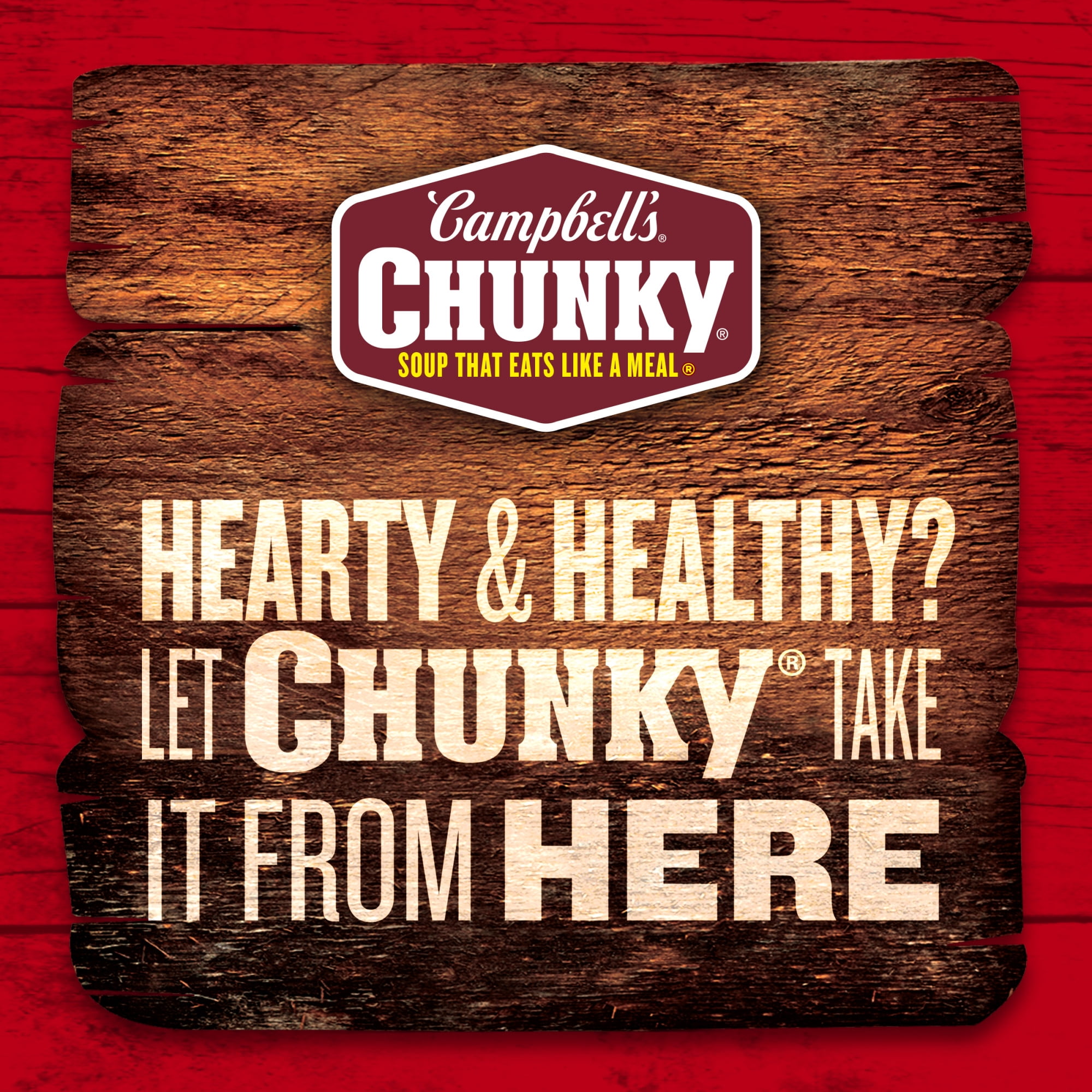 (4 pack) Campbell's Chunky Healthy Request Chicken Noodle Soup, 18.6 oz Can