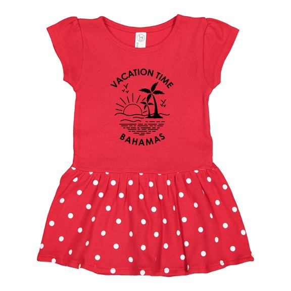 Inktastic Vacation Time in Bahamas Girls Toddler Dress