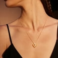 thumbnail image 5 of GDCOIN Red Heart Neckalce 14K Gold Plated Valentines Day Gifts Jewelry, 5 of 9