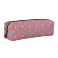 thumbnail image 1 of Fotbe Pastel Christmas Trees on Pink Estuche para Lápices de Cuero con Estampado, Estuche con Cremallera Resistente, Organizador Compacto y Elegante para Papelería, 1 of 7