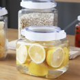 thumbnail image 2 of Plastic Storage Jar Airtight Snacks Canister Food Storage Container for Kitchen, 2 of 10