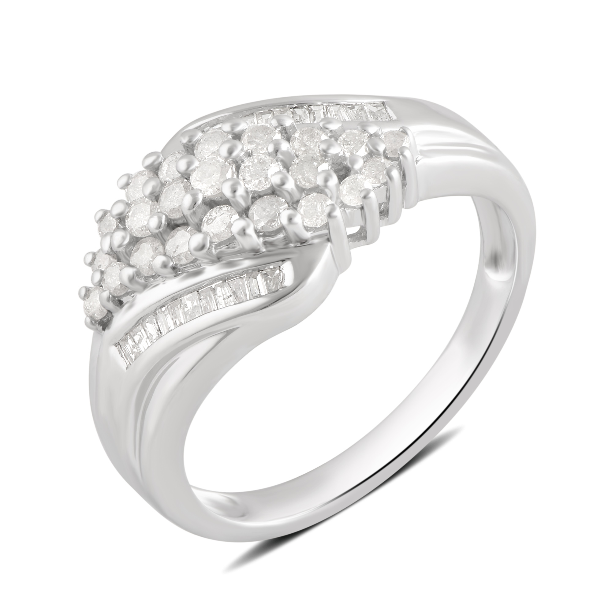 Arista 1/2 Carat T.W Diamond Fashion Anniversary Ring in Sterling Silver (I-J, I2-I3)