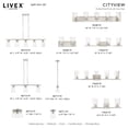 thumbnail image 3 of Livex Lighting - Cityview - 5 Light Linear Chandelier In Contemporary, 3 of 10