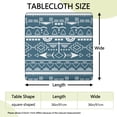 thumbnail image 2 of Stylish Boho Floral Square Tablecloth 36x36 Inch with Fitted Edge for Various Table Settings, 2 of 6