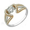 thumbnail image 2 of Luscious Engagement ring 1.00 Carat Round Cut Diamond on Gold, 2 of 3