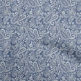 thumbnail image 1 of oneOone Georgette Viscose Medium Blue Fabric Block Sewing Material Print Fabric By The Yard 42 Inch Wide, 1 of 1