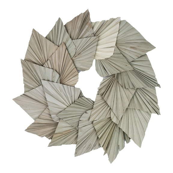 Vickerman Natural Botanicals 17" Natural Palm Spear Wreath.