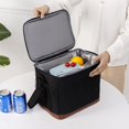 thumbnail image 4 of Bolsa de aislamiento térmico Bolsa de almuerzo de tela Oxford gruesa para exteriores Bolsa de aislamiento térmico Bolsa de hielo portátil de gran capacidad para picnic y almuerzo, 4 of 6