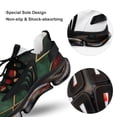 thumbnail image 7 of Red Blue And Gold Foil Walking Shoes for Men Woman Lightweight Tennis Fashion Elastic Sports Shoes Cushion Basketball Shoes, 7 of 7