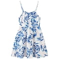 thumbnail image 5 of Ruyang Teen Girls Hawaiian Casual Sundress Print A-Line Suspender Sleeveless Dresses Summer Lightweight Breathable Beach Dresses, 5 of 8