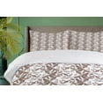 thumbnail image 4 of Ambesonne Sketchy Duvet Cover Sets, Hand Drawn Coffee Plants, 2-King, Taupe and White, 4 of 7